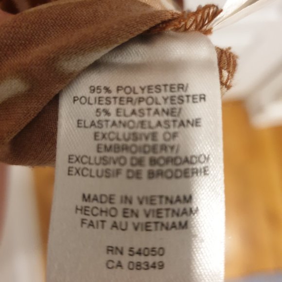 Anne Klein Palm Tree Print Dress in "Pottery" - Picture 6 of 6